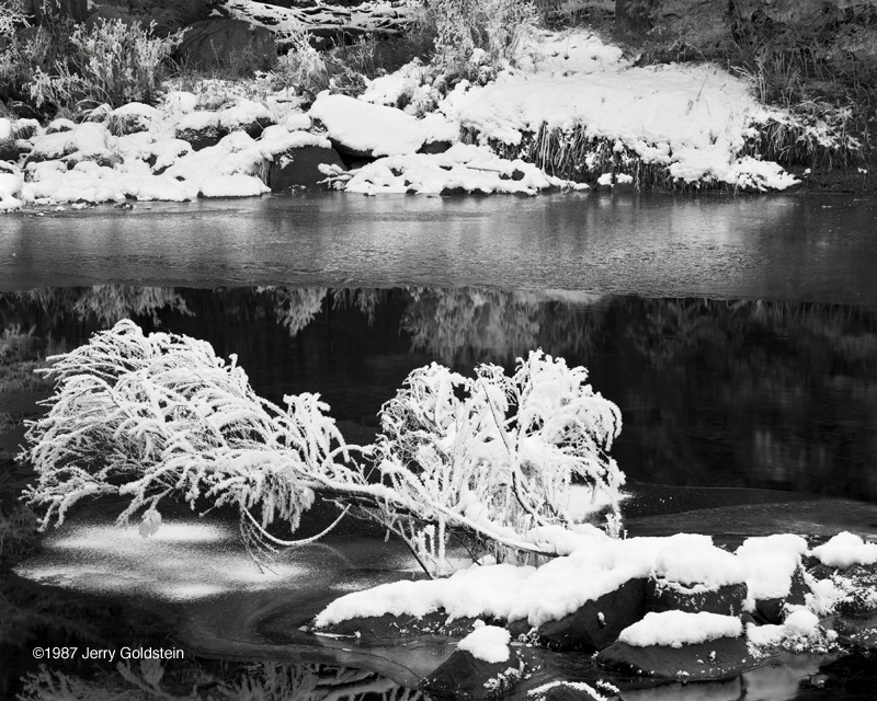 Snow on Fallen Branch, Merced River